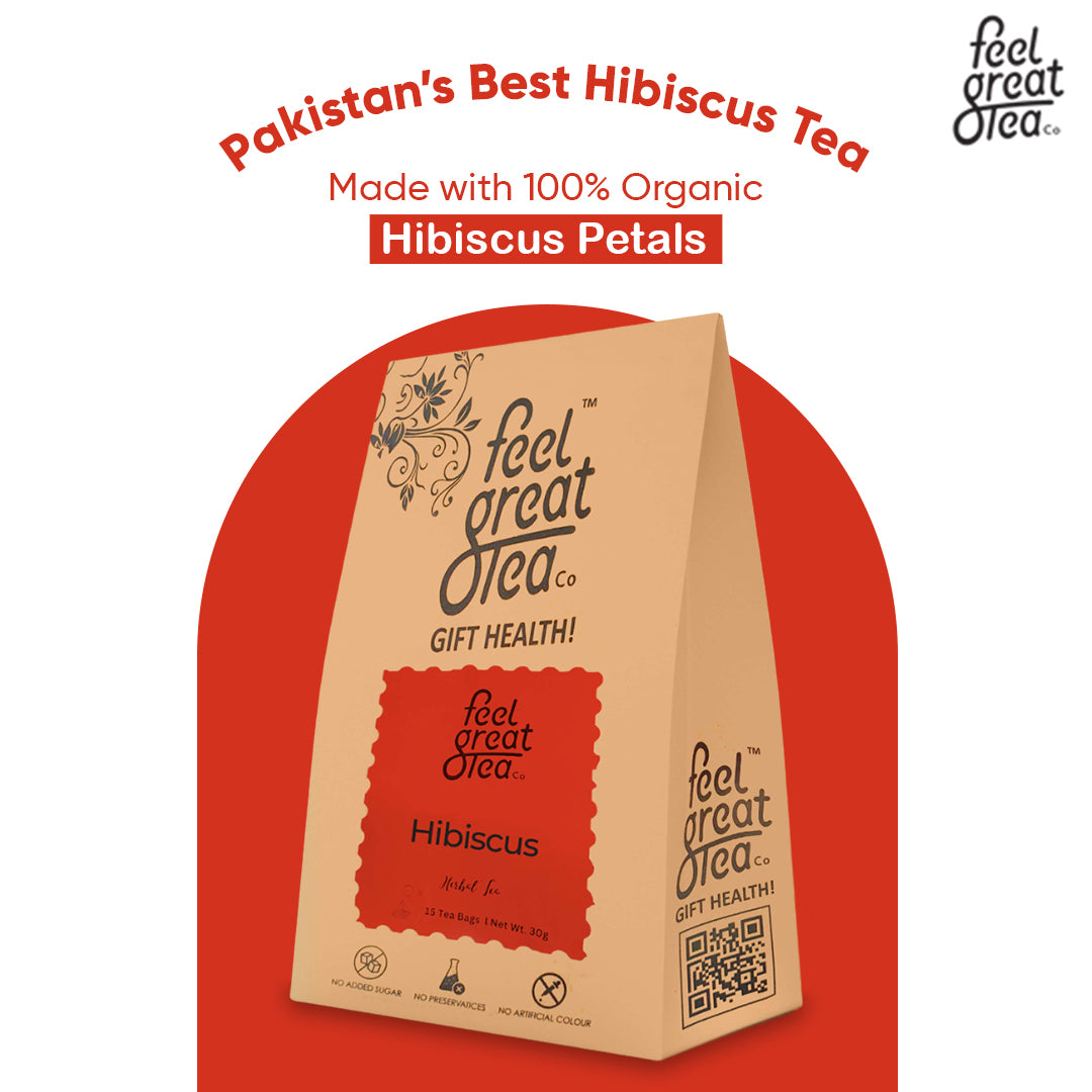 Hibiscus Tea - Premium Teas from Feel Great Tea Co. - Just 1749! Shop now at Feel Great Tea Co.