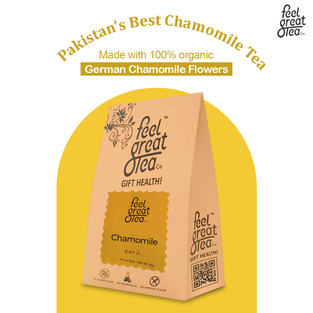 Chamomile Tea - Premium Teas from Feel Great Tea Co. - Just 1749! Shop now at Feel Great Tea Co.
