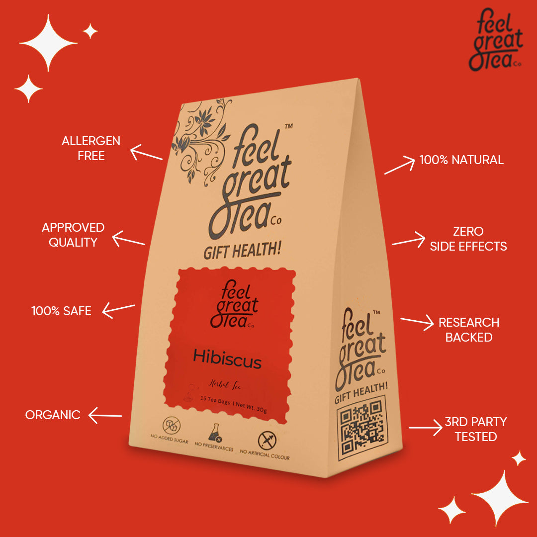 Hibiscus Tea - Premium Teas from Feel Great Tea Co. - Just 1749! Shop now at Feel Great Tea Co.