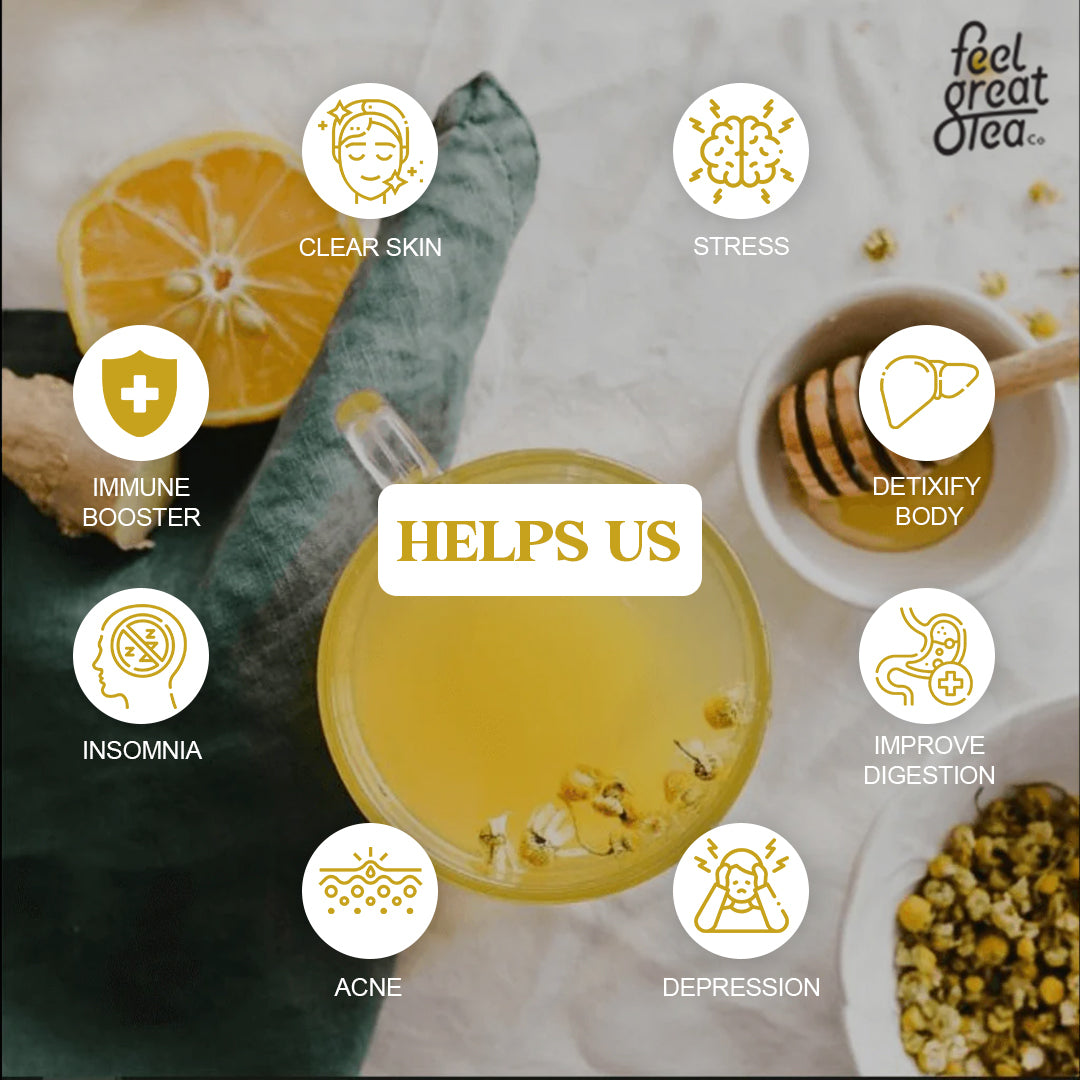 Chamomile Tea - Premium Teas from Feel Great Tea Co. - Just 1749! Shop now at Feel Great Tea Co.