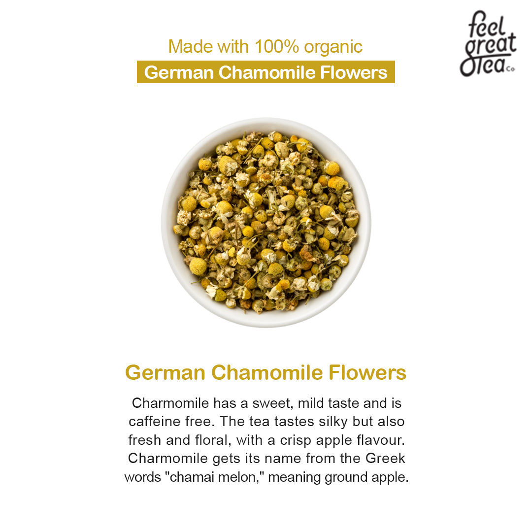 Chamomile Tea - Premium Teas from Feel Great Tea Co. - Just 1749! Shop now at Feel Great Tea Co.
