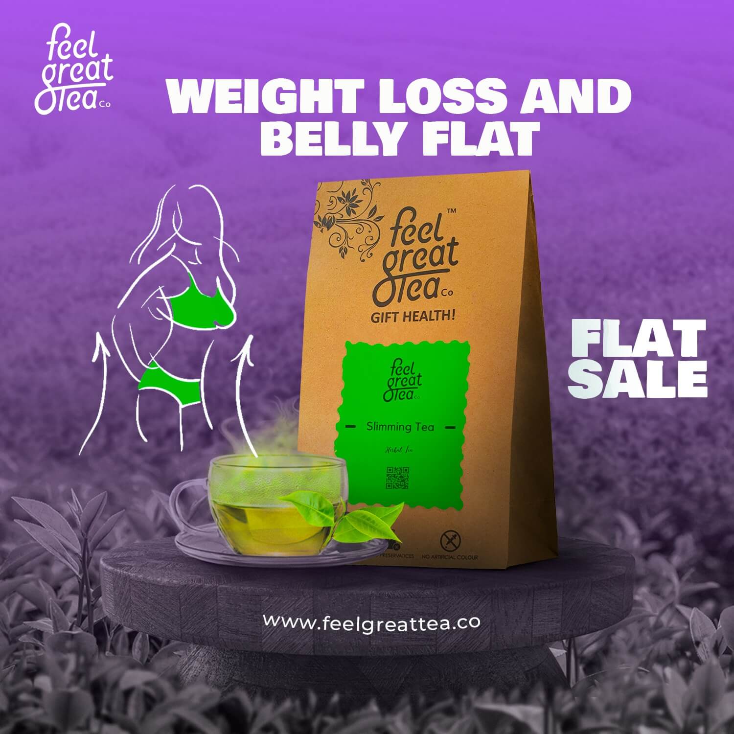 Slimming Tea - Premium Wellness Tea from Feel Great Tea Co. - Just 1349! Shop now at Feel Great Tea Co.