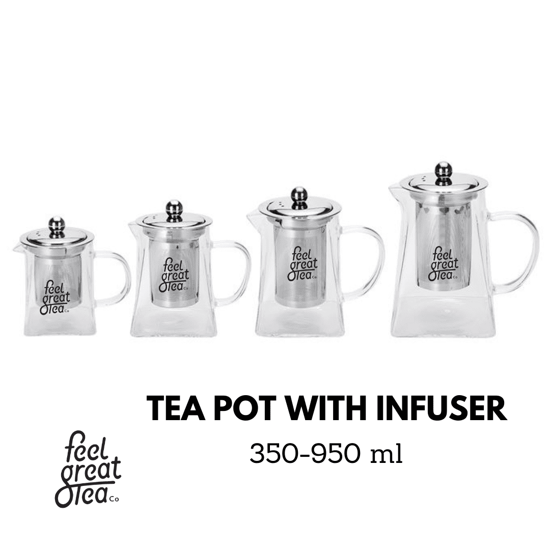 Teapot, Lightweight Elegant Filter Tea Kettle - Premium Tea Accessories from Feel Great Tea Co. - Just 2300! Shop now at Feel Great Tea Co.