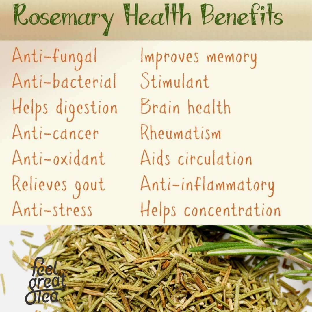 Rosemary Tea - Premium Teas from Feel Great Tea Co. - Just 1099! Shop now at Feel Great Tea Co.