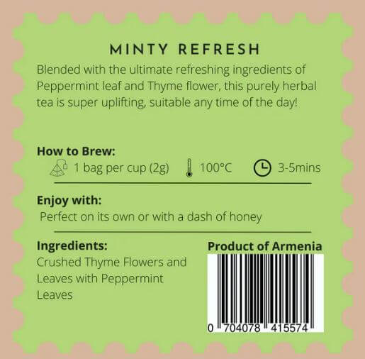 Minty Refresh - Tea Bags - Premium Teas from Feel Great Tea Co. - Just 999! Shop now at Feel Great Tea Co.