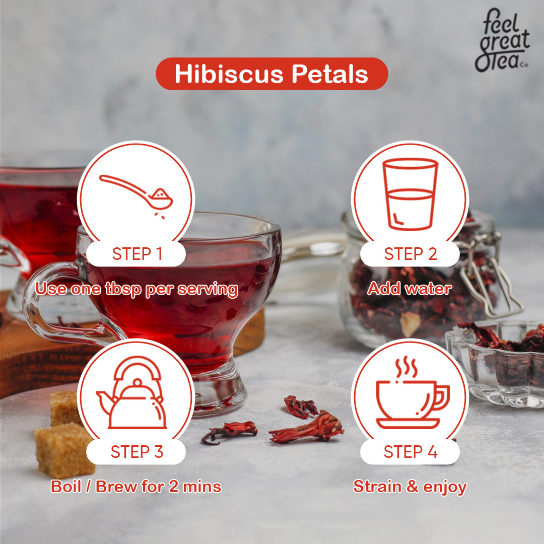 Hibiscus Tea - Premium Teas from Feel Great Tea Co. - Just 1099! Shop now at Feel Great Tea Co.