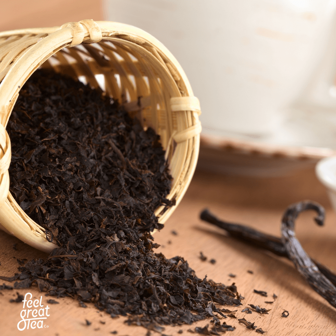 Black Vanilla Tea | French Vanilla Tea - Premium Teas from Feel Great Tea Co. - Just 999! Shop now at Feel Great Tea Co.