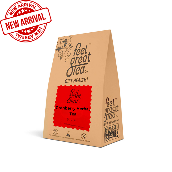 Cranberry Herbal Tea - Premium Teas from Feel Great Tea Co. - Just 1499! Shop now at Feel Great Tea Co.