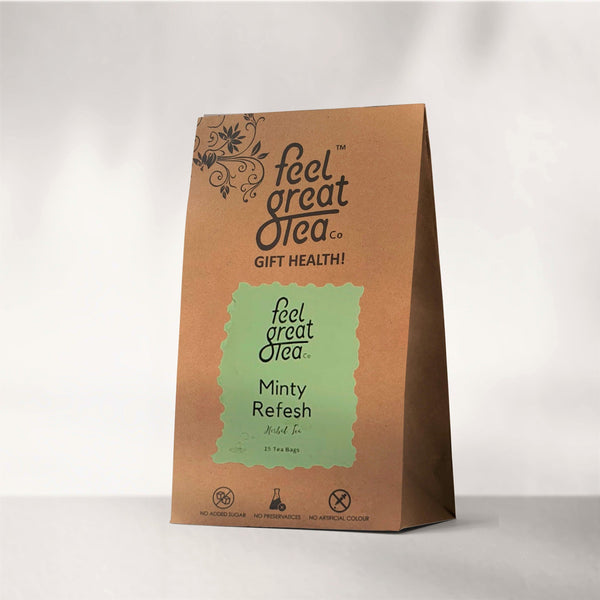 Minty Refresh Tea - Premium Teas from Feel Great Tea Co. - Just 799! Shop now at Feel Great Tea Co.