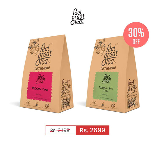 Pcos + Spearmint Tea Bundle - Premium  from Feel Great Tea Co. - Just 4499! Shop now at Feel Great Tea Co.