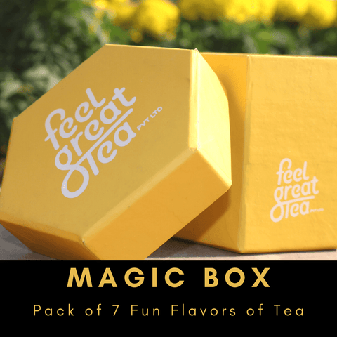 Magic Box – Pack of 7 Fun Flavors of Herbal Tea’s - Premium Teas from Feel Great Tea Co. - Just 2199! Shop now at Feel Great Tea Co.