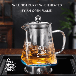 Teapot, Lightweight Elegant Filter Tea Kettle - Premium Tea Accessories from Feel Great Tea Co. - Just 2300! Shop now at Feel Great Tea Co.