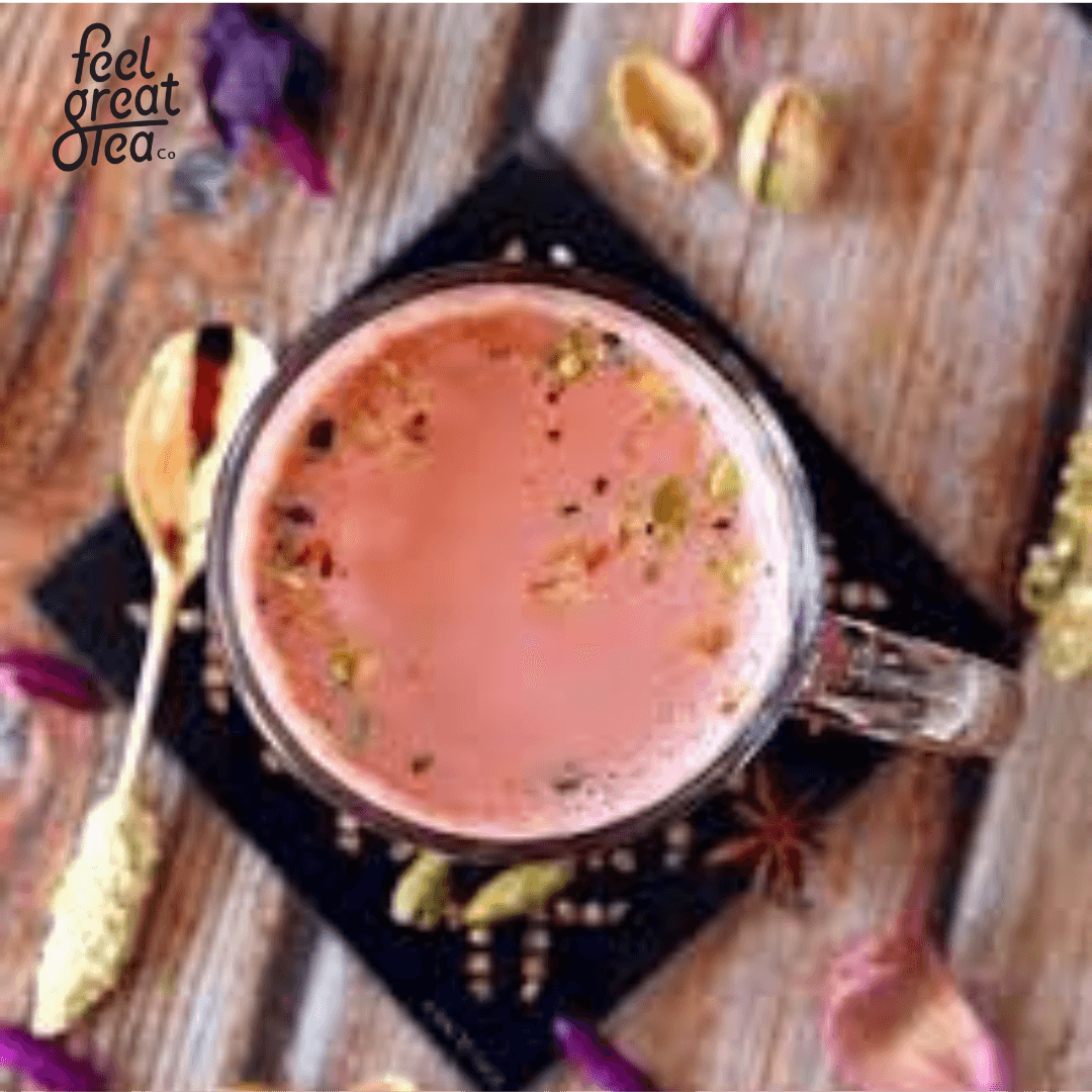 Instant Kashmiri Tea - Kashmiri Chai - Pink Tea - Premium Teas from Feel Great Tea Co. - Just 1199! Shop now at Feel Great Tea Co.