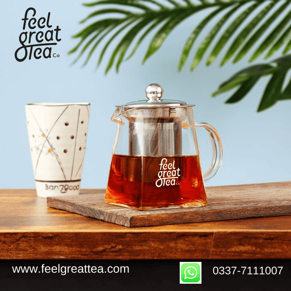 Teapot, Lightweight Elegant Filter Tea Kettle - Premium Tea Accessories from Feel Great Tea Co. - Just 2300! Shop now at Feel Great Tea Co.